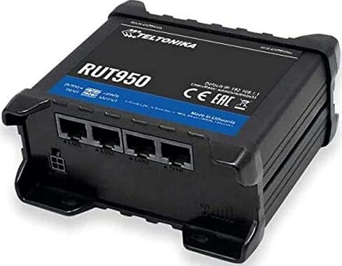 Teltonika RUT950K02400 Model RUT950 Industrial 4G LTE Wi-Fi WAN Cellular Router for Verizon, Automatic Switch to Available Backup Connection; Wireless Access Point with Hotspot Functionality in Kuwait