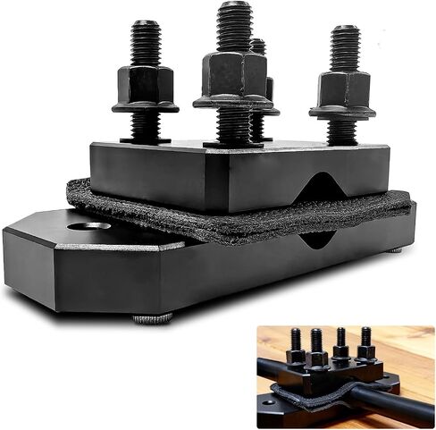 Professional Grade Heavy Duty Barrel Vise Tool，Universal Barrel Clamp Surface Protection Design，Compatible with Outer diameters 0.67 to 1.375 inches，Aluminum Barrel Clamp in Kuwait