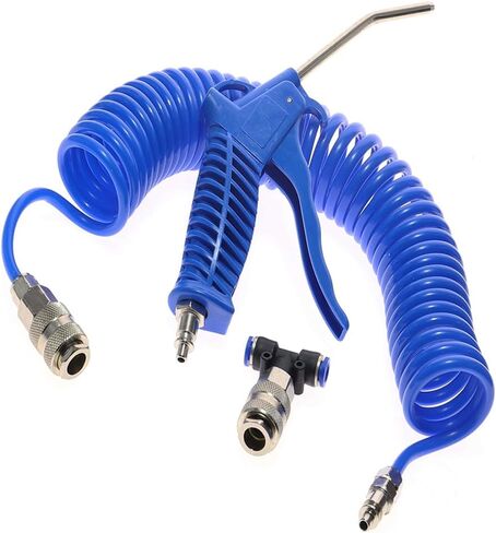 Dust Blows Hose Tool 5M Recoil Hose Air Duster Multi Truck Dust Blower Gun Set Clean 5.5mm Steel Nozzle Blower Spray Tool Kit in Kuwait