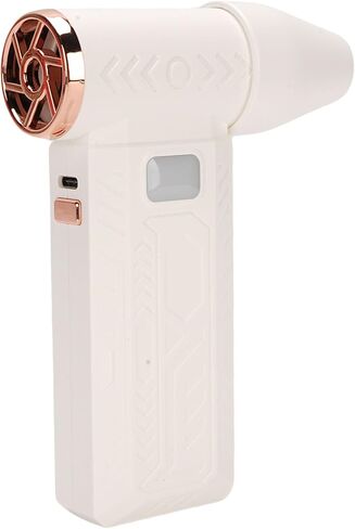 Greensen Electric Air Duster Rechargeable USB Blower 8000mAh Battery High Speed Quiet for Fur Clothes Drying with LED Light for Camping Travel (White) in Kuwait