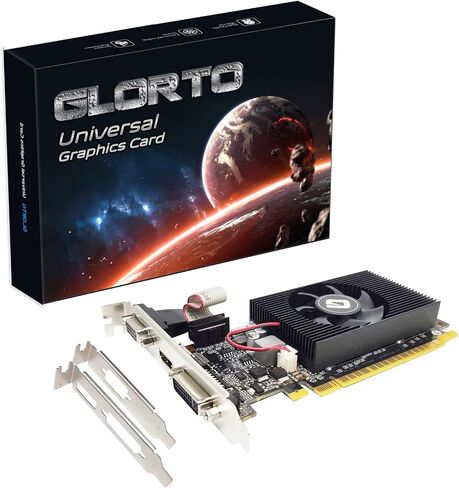 Glorto GeForce GT 210 1024 MB DDR3 Low Profile Graphics Card, PCI Express 1.0 x16, Entry Level GPU for PC, SFF and HTPC (HDMI/VGA) in Kuwait