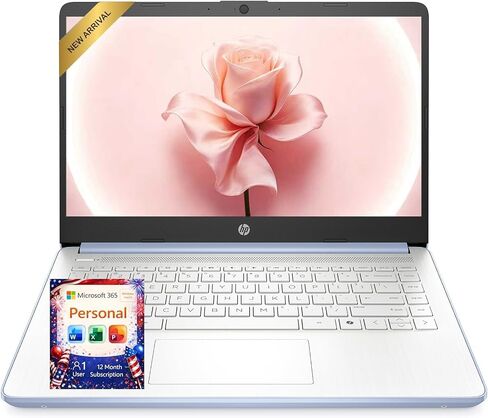 HP 14" Everyday Slim Laptop • 2026 Edition • Intel N150 CPU • 128GB SSD • Microsoft 365 Included • Windows 11 • Thin & Portable in Kuwait