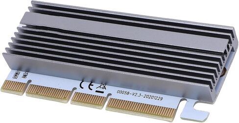 M.2 NVMe SSD to PCIe X16/X8/X4 Adapter Card with Aluminum in Kuwait