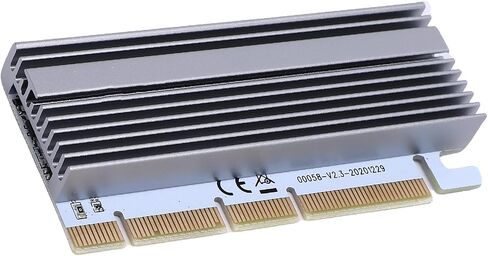 M.2 NVMe SSD to PCIe X16/X8/X4 Adapter Card with Aluminum in Kuwait