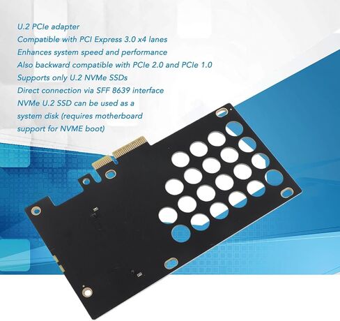 U.2 to PCIe NVMe SSD Adapter Card, PCIE3.0 X4 in Kuwait