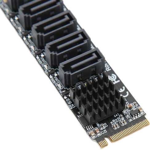 M.2 PCIE Adapter Card to 5 Ports with Heat Sink in Kuwait