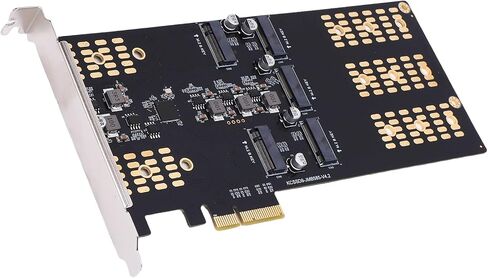 M.2 PCIe to M.2 Serial ATA SSD Adapter, 5 Slot Expansion Card in Kuwait