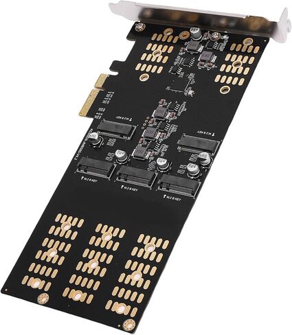 M.2 PCIe to M.2 Serial ATA SSD Adapter, 5 Slot Expansion Card in Kuwait