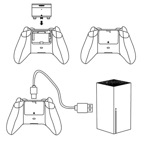 Type C Controller Battery Pack Rechargeable with USB Cable for Xbox Series X/S in Kuwait