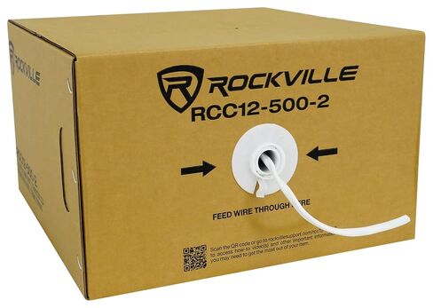 Rockville RCC14-500-2 CL2 14 AWG 500' 2 Conductor CCA Speaker Wire in Kuwait