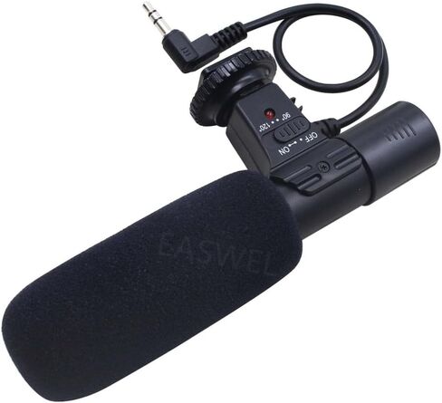 Microphone Fit for Canon EOS T7i T6i T6s T5i T4i T3i SL3 SL2 80D 77D 70D M5 M6 M50 in Kuwait