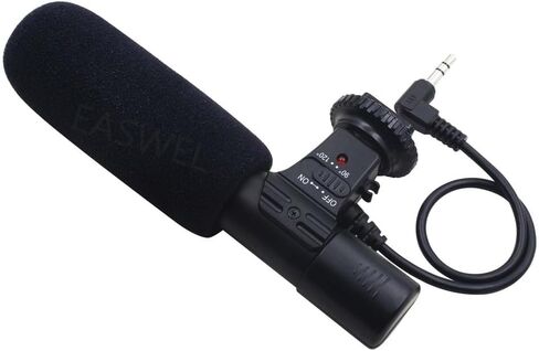 Microphone Fit for Canon EOS T7i T6i T6s T5i T4i T3i SL3 SL2 80D 77D 70D M5 M6 M50 in Kuwait