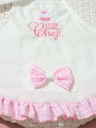 Ylsteed Boy Chef Outfits Newborn Photography Outfits Girl Infant Baby Photo Shoot Chef Costume Newborn Baby Photography Props Baby Chef Hat Apron Set (White 6-12) in Saudi Arabia