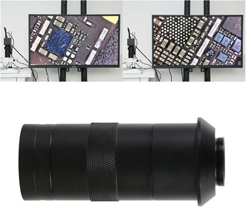 Microscope Camera, Industry Video Microscope Camera C Mount Lens 100-Multiples Adjustable Zoom in Kuwait