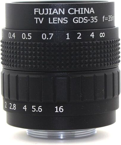 Microscope Camera, HD 35mm F/1.7 Industrial Vision Camera Lens Professional C Mount CCTV Material Metal Case in Kuwait