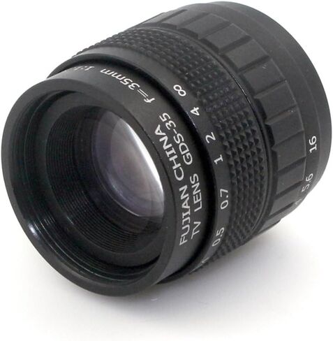 Microscope Camera, HD 35mm F/1.7 Industrial Vision Camera Lens Professional C Mount CCTV Material Metal Case in Kuwait