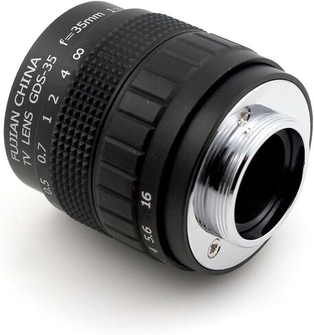 Microscope Camera, HD 35mm F/1.7 Industrial Vision Camera Lens Professional C Mount CCTV Material Metal Case in Kuwait