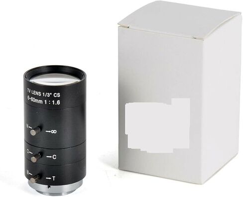 Microscope Camera, 6-60mm 1/3" Industrial Camera Manual Zoom Lens Mount CCTV in Kuwait