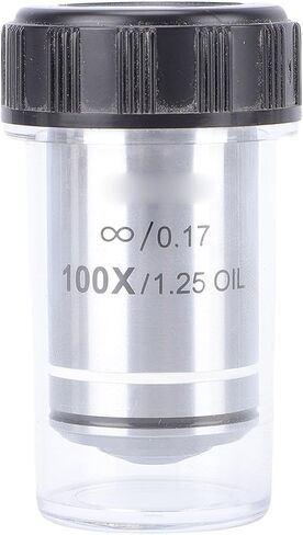 100X Plan Objective Lens 20.2MM RMS Thread for Microscope Aluminum Alloy Glass in Kuwait