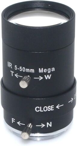 Microscope Camera, HD 5-50mm CS Lens 1/3" IR Mount Varifocal Manual Iris for Security Cameras Industrial Camera in Kuwait