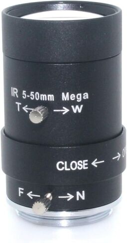 Microscope Camera, HD 5-50mm CS Lens 1/3" IR Mount Varifocal Manual Iris for Security Cameras Industrial Camera in Kuwait