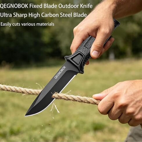 Fixed Blade Knife, 4.8" Tactical Knife Survival Knife Outdoor Hunting Knife in Kuwait