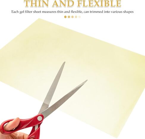 12pcs Yellow PVC Color Correction Filter Sheet in Kuwait