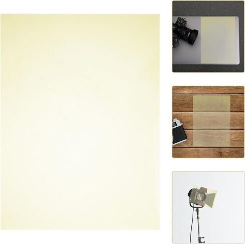 12pcs Yellow PVC Gel Sheets for Photography Lighting Filter Control in Kuwait
