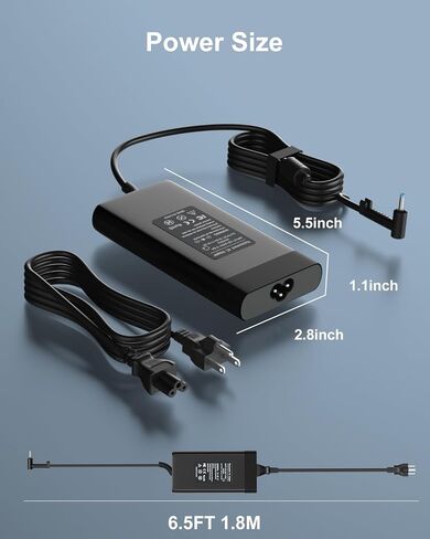 200W Adapter Compatible with HP Omen Gaming Laptop Victus ZBook in Kuwait