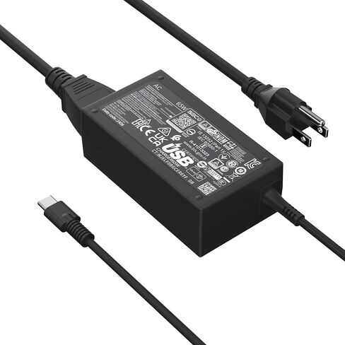 65W USB C L67440-001 Laptop Charger Compatible with HP EliteBook 830 840 G8 G9, Probook 440 450 G10, Envy x360 15 & Spectre x360, L65505-002 Type C Fast Charging Power Supply Adapter in Kuwait
