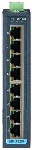 ADVANTECH EKI-2528I, 8-Port Unmanaged Ind. Ethernet Switch with Wide Temperature in Kuwait