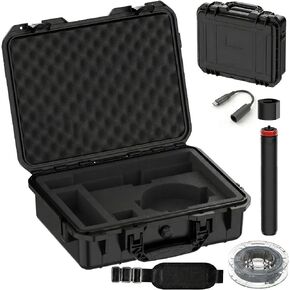 Starlink Mini Case with Tripod, Hard Carrying Travel Kit with Cable Winder and USB-C to DC Adapter Cable, Protective Storage Case for Starlink Mini Accessories, RV Camping Remote Work in Saudi Arabia