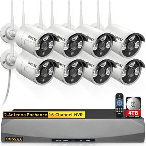 3MP Wireless Security Camera System 8 WiFi Cameras 4TB HDD 60 Days Storage in Kuwait