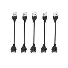 Short USB Extension Cable 1ft 5 Pack Bulk, USB A 2.0 Male to Female Extension Cord for PlayStation, Xbox, Flash Drive, Printer, Mouse, Keyboard, 480Mbps Transfer Speed in Kuwait