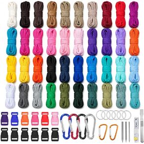 40 Colors Paracord Cord Multifunction Paracord Rope, Paracord Bracelets kit with 29 Accessories, Multifunction Nylon Ropes for DIY Lanyards, Keychains, and Dog Collars in Kuwait