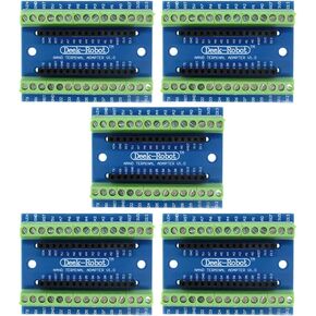 Aideepen 5pcs Nano V3.0 Expansion Board V3.0 Breakout Board Screw Terminal Adapter Shield Nano V3.0 AVR ATMEGA328P-AU Module in Saudi Arabia