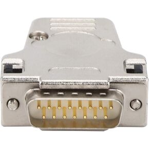 Walfront D SUB Serial Connector Male Metal Shell Adapter,15 Pin in Kuwait