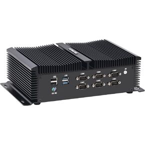 KINGDEL NC9000 Powerful Mini Industrial PC Fanless Computer Core i5-10200H/10300H Processor Max 4.10GHz 16GB DDR4 RAM 512GB NVMe SSD 4K 4096x2304 3xHD 6xCOM Full Metal Case WF+BT in Kuwait