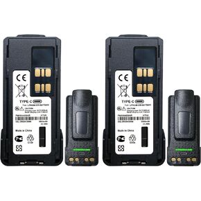 2 حزمة بطارية 3000 مللي أمبير PMNN4409 PMNN4409AR PMNN4544A APX4000 من النوع C in Kuwait