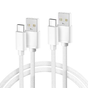 Basesailor for iPhone 17 16 Pro Max Charger Cord,USB to USB C Cable,Type C Charging Power Cord for Apple 17e 15 iPad 10 Air 4 5,Samsung Galaxy S26 S25 S24 S23,Silver,2Pack 10FT(3M) in Kuwait