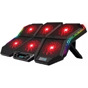 Gaming Laptop 12-17 Inch Cooling Screen Pad Cooler Stand with Six Fans in Kuwait