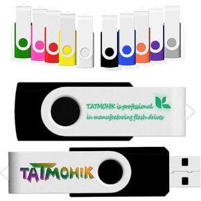 Custom 2GB USB Flash Drive 100 Pack Swivel Logo USB Thumb Drives in Kuwait
