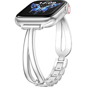 KOREDA Slim Gold Band Compatible with Apple Watch 38mm 40mm 41mm 42mm 44mm 45mm 46mm Women, Thin Metal Strap Dressy Jewelry Bracelet for iWatch Bands Series 11 10 9 8 7 6 5 4 3 SE in Kuwait
