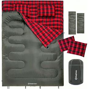 KingCamp Double Sleeping Bag for Adults, Queen Size 2 Person Sleeping Bag in Kuwait
