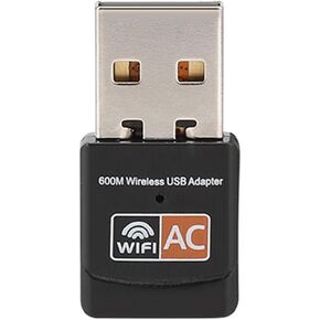 Dual Band 802.11AC Network Card USB WiFi Adapter with 150Mbps & 433Mbps Wireless Transfer Speeds in Kuwait