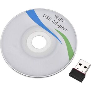 Mini USB 2.0 Wifi Dongle Network Card with Infrastructure Ad-hoc Operation Mode for/MAC, Ideal for Travelers and Remote Employees in Kuwait