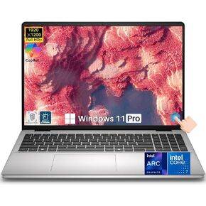 Dell 16 DC16251 Touchscreen Laptop, Intel Core 7 150U (10-Core, Up to 5.4 GHz), 32 GB DDR5 RAM, 1 TB SSD, 16" FHD+ IPS 300 Nits Display, Copilot AI, Fingerprint, Backlit KB, Wi-Fi 6E, Windows 11 Pro in Kuwait