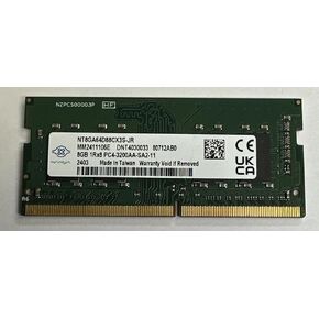 8GB PC4-25600 DDR4-3200MHZ SODIMM Notebook PC Ram PC4-3200AA NT8GA64D88CX3S-JR (CL22, Non-ECC, 260-Pin, Intel and AMD Compatible) Laptop Memory (OEM New) in Kuwait