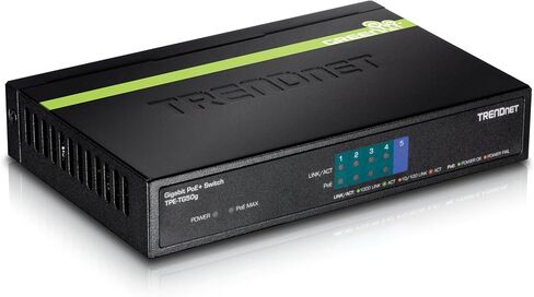TRENDnet 5-Port Gigabit PoE+ Switch, 31 W PoE Budget, 10 Gbps Switching Capacity, Plug & Play, Full & Half Duplex, Lifetime Protection, TPE-TG50g (Renewed) in Kuwait