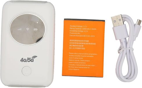 SUNGOOYUE 4G LTE WiFi Hotspot, Portable Router with 3200mAh Battery and Micro SIM Card Slot, for Laptop Phone TV in Europe Asia Africa Middle in Kuwait